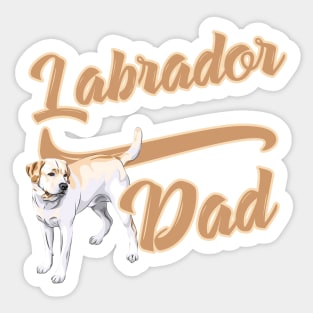 Labrador Dad! Especially for Labrador Retriever owners! Sticker